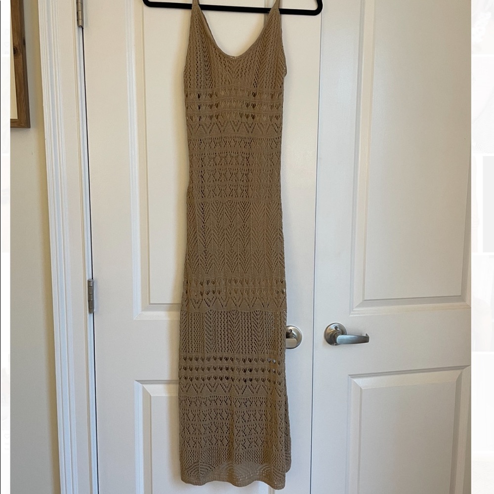Crochet midi dress